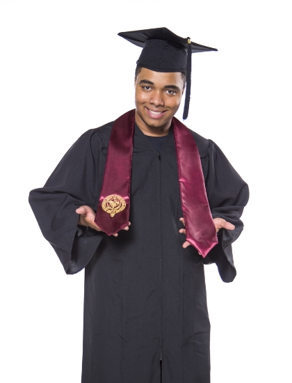 Student with Graduation Gown