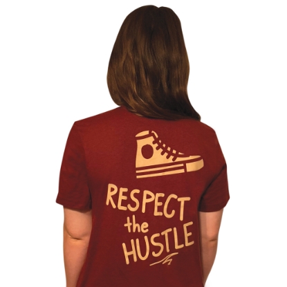Picture of Respect the Hustle V-Neck T-shirt
